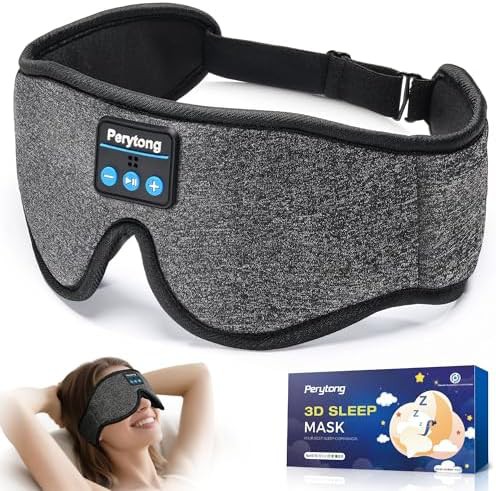 Flax gray bluetooth music sleep mask