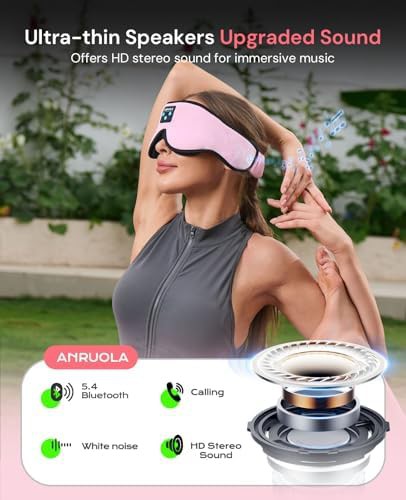 Bluetooth headphones 3D blackout sleep mask — photo 3