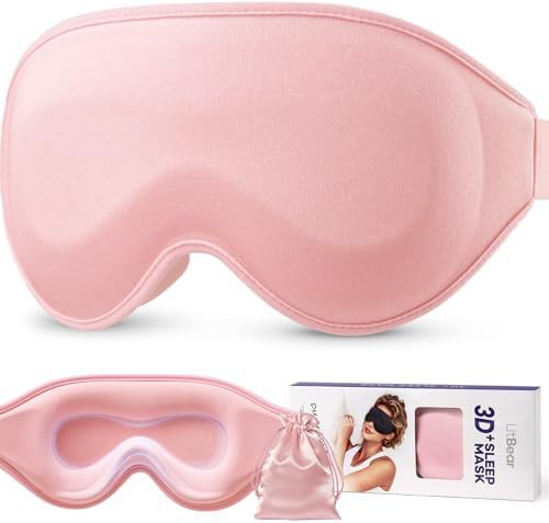 Contoured eyelash protection travel mask