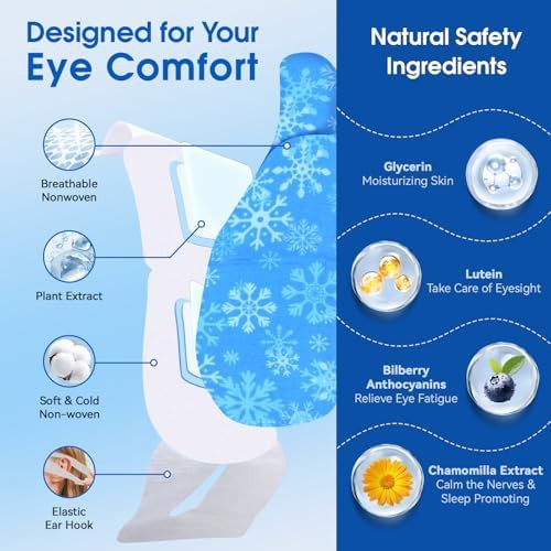 Self cooling travel size eye masks — photo 3