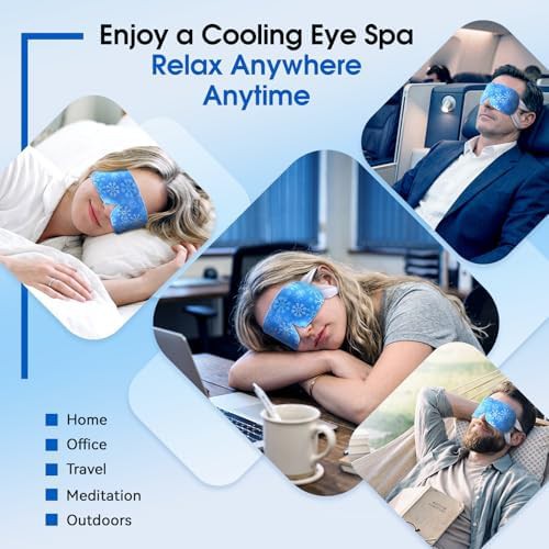 Self cooling travel size eye masks — photo 4