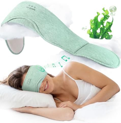 Green seaweed fiber cotton sleep mask