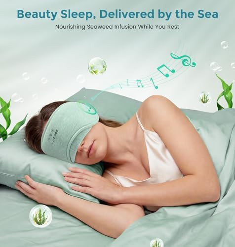 Green seaweed fiber cotton sleep mask — photo 4