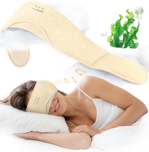 Nude seaweed fiber cotton sleep mask