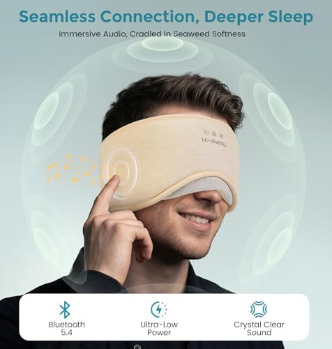 Nude seaweed fiber cotton sleep mask — photo 5