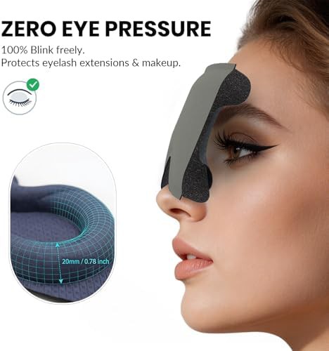 Grey 3D memory foam maximum blackout mask — photo 3