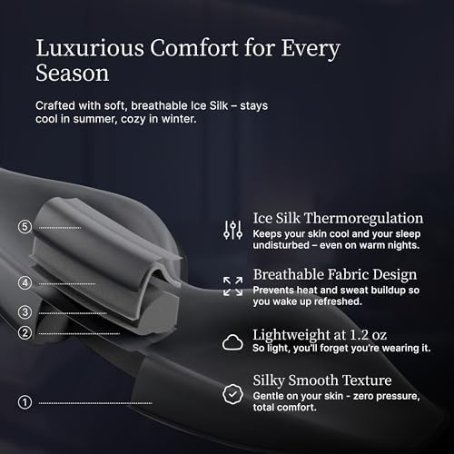 Ice silk 3D mask for side sleepers — photo 4