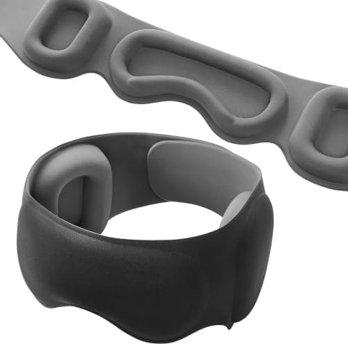 Weighted blackout mask with sleep ear muffs