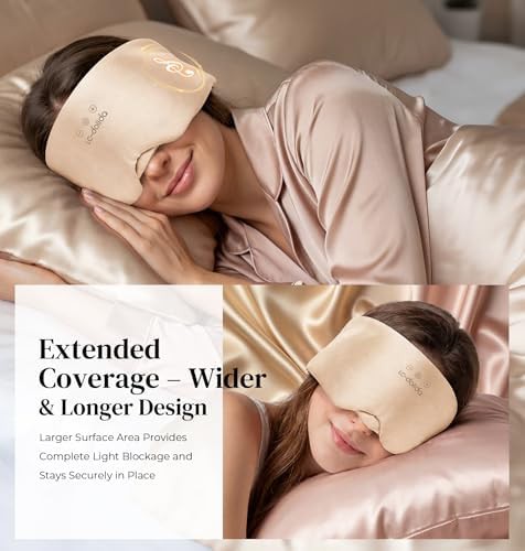 Champagne mulberry silk bluetooth sleep mask — photo 5