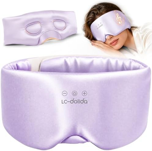 Dark purple silk 3D contoured mask