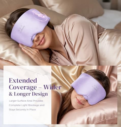 Dark purple silk 3D contoured mask — photo 5