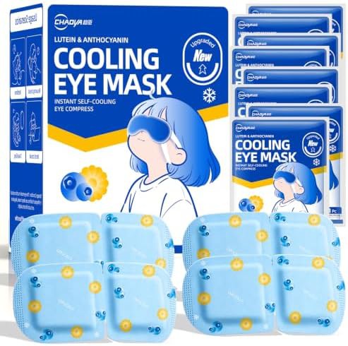 Cold compress gel eye masks ten pack