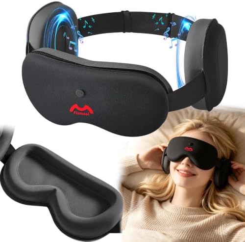 Bluetooth headphones and blackout sleep mask