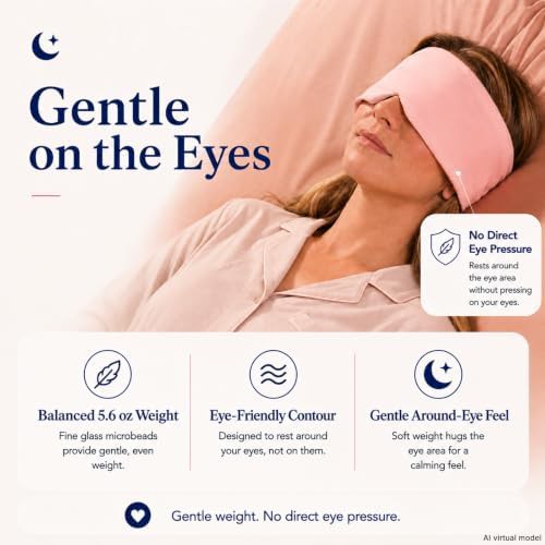 Weighted satin blackout mask for women — photo 4
