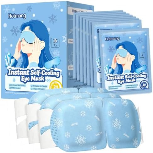 Disposable cooling eye masks sixteen pack