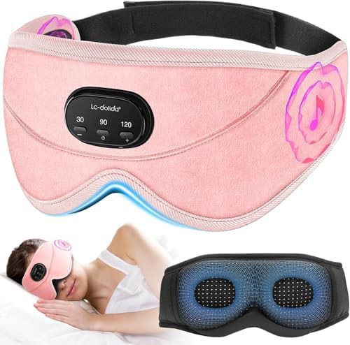 Bluetooth sleep mask with white noise timer