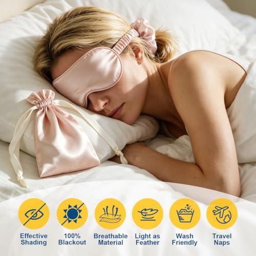 Five color satin sleep mask set — photo 5
