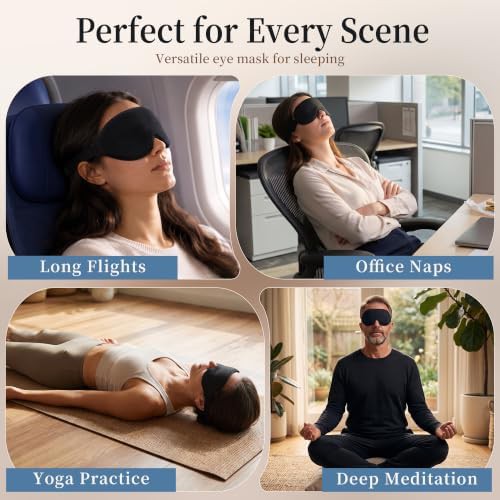 Contoured 3D blackout mask for side sleepers — photo 4