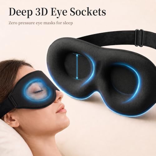 Contoured 3D blackout mask for side sleepers — photo 5