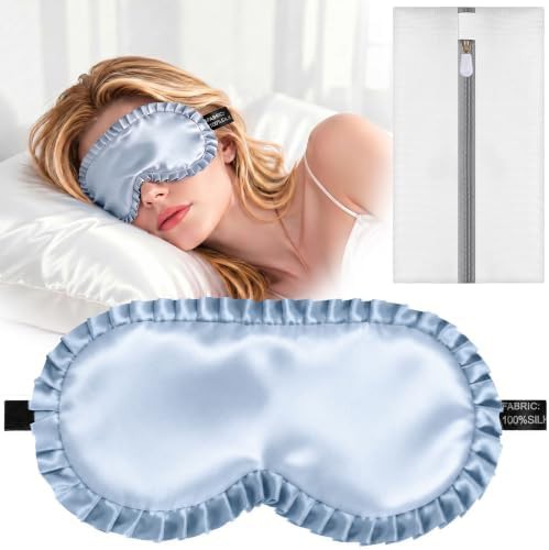 Silk blindfold sleep mask for women