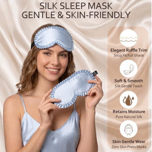 Silk blindfold sleep mask for women — photo 3