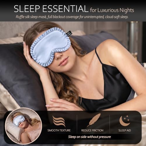 Silk blindfold sleep mask for women — photo 4