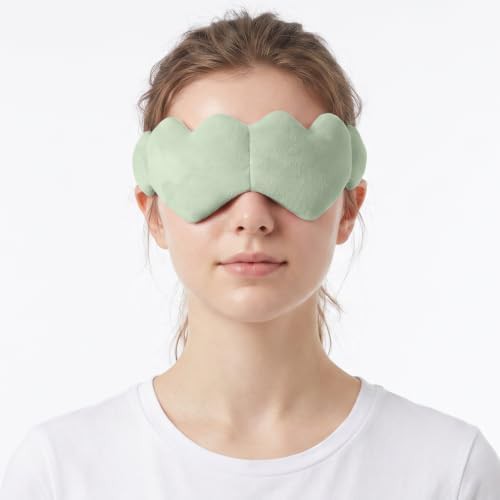 Green weighted dual sided eye mask