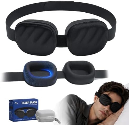 Mens 3D blackout travel sleep mask