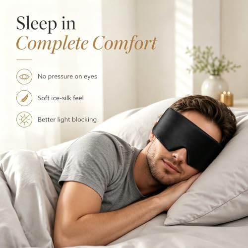 Ice silk blackout side sleeper mask — photo 4