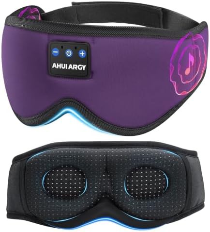 Purple ice silk bluetooth sleep mask