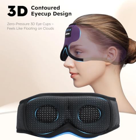 Purple ice silk bluetooth sleep mask — photo 3