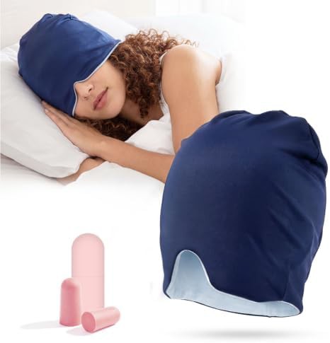 Weighted blackout mask for side sleepers