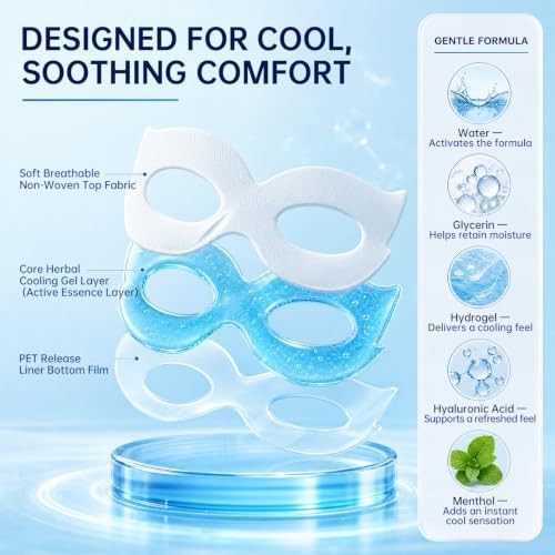 Self cooling disposable eye masks fifteen pack — photo 4