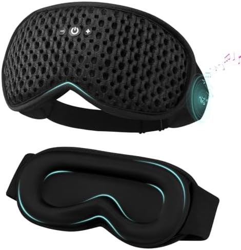 Contoured 3D mask with bluetooth speakers